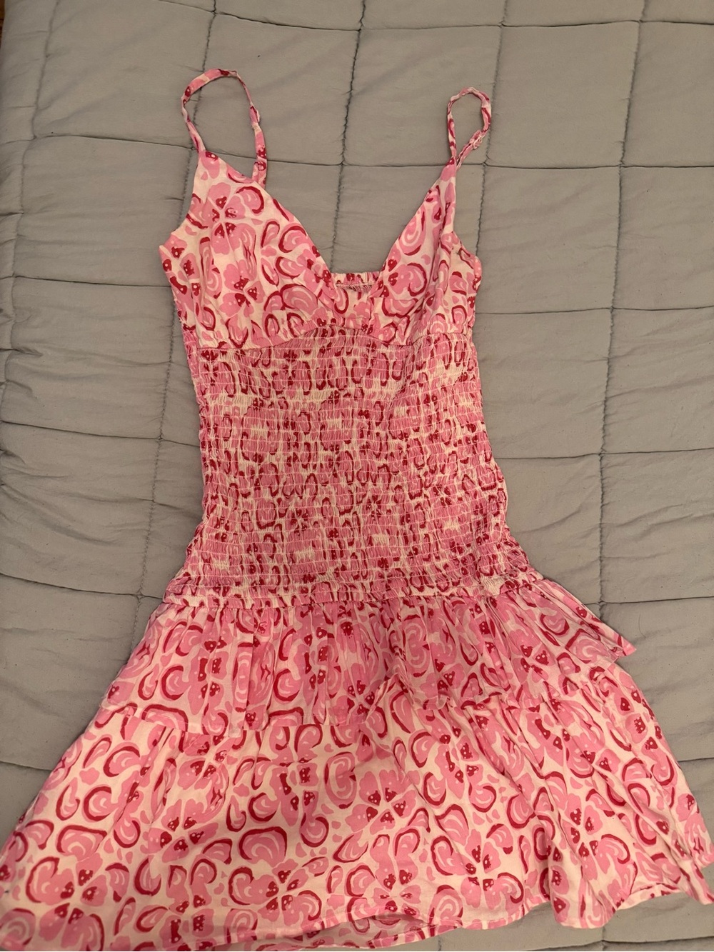 RSQ Pink Patterned Mini Dress